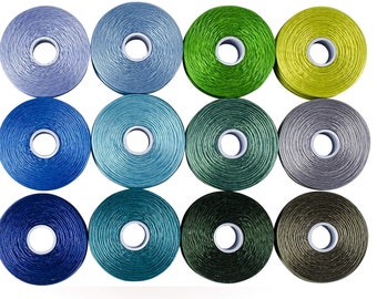 Linha de Nylon para Contas S-Lon: Monocord tamanho D, carretel de 78 jardas, 12 cores