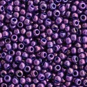 TR-15-461 - TOHO Round Seed Beads 15/0 size Higher Metallic Grape