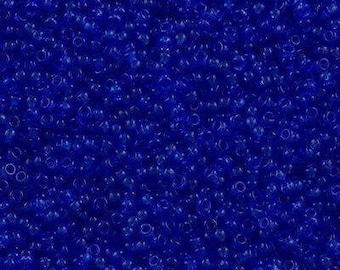 TR-11-942 - TOHO Round Seed Beads Size 11/0 Transparent Sapphire