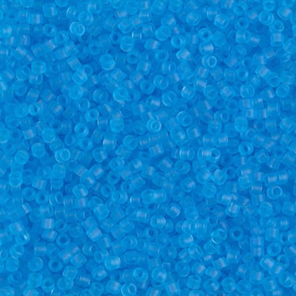 DB1269 - MIYUKI DELICA, Matte Transparent Ocean Blue Color, Japanese Seed Beads Size 11/0