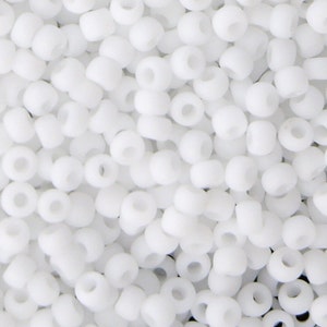 TR-11-41 - TOHO Round Seed Beads Size 11/0  Opaque White