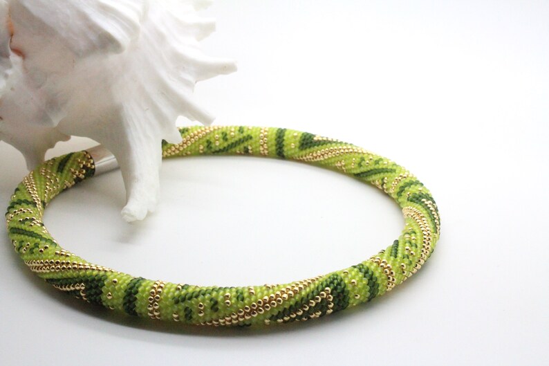 Beading Tutorial Bead Crochet Pattern Spring Meadow Silver Chain Crochet Bracelet Pattern Beaded Rope Tubular Bead Beaded Tutorial