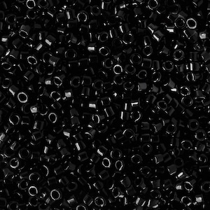 DB010 - MIYUKI DELICA, noir, rocailles japonaises 11/0