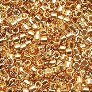 DB1832 - MIYUKI DELICA, Duracoat Galvanized Yellow Gold, Japanese Seed Beads Size 11/0