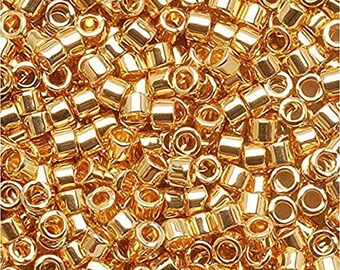 50g Miyuki Delica 11/0 24KT Gold Plated, DB0031 main image 1