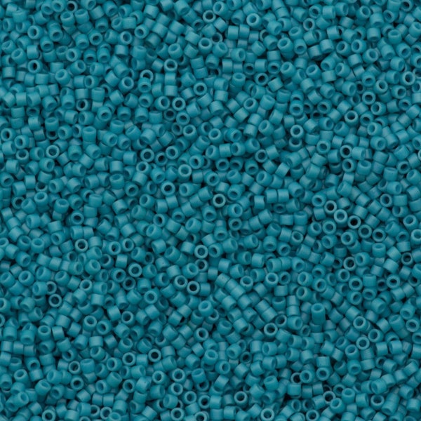 DB798  - MIYUKI DELICA, Dyed Semi Frosted Opaque Capri, Japanese Seed Beads Size 11/0