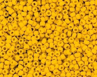 TR-11-42BF TOHO seed beads 11/0 size  Opaque Frosted Sunshine
