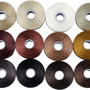 S-LON Size D Thread - Nylon beading monocord - 78 yard length spools - 12 COLORS - Made in USA