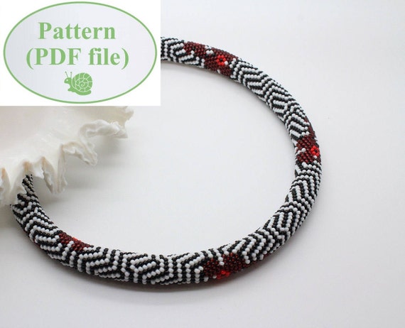 Crochet beaded rope bracelet pattern best sale