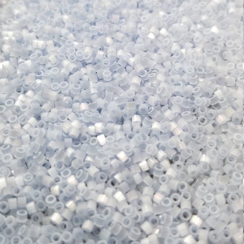 Periwinkle Blue Satin Size 110 TB-11-1527 AIKO Precision Cylinder Japanese Seed Beads