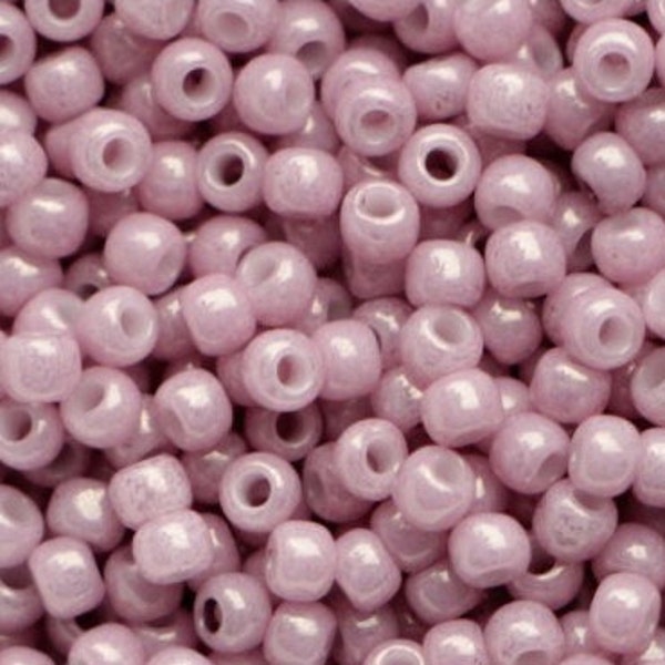 TR-11-127 - TOHO Round Seed Beads Size 11/0 Opaque Lustered Pale Mauve