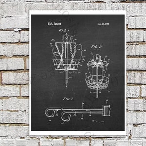 Frisbee Golf Disc Golf Poster print #8 black and White Wall Art, chalkboard Art Print, Disc Golf Wall Art, Outdoor Game Decor, Dorm Decor