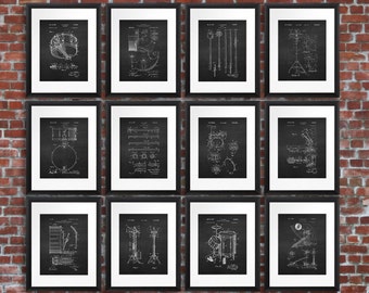 Drum Art Set of 12 unframed drum art prints Rock n Roll Decor Musician Gift for drummer.