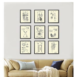 Dentist Office Decor set of 9 Dental Patent art prints, Dental hygienist gift, dental assistant gift, dentist gift, dentistry art dental art