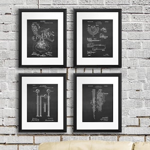 Dentist Office Decor Patents Wall art set of 4 Dentistry Patent prints Gift for dental hygiene gifts