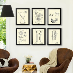 Dentist Office Wall Dental Invention Patents set of 6 art prints, Dentist gift, dental hygienist gift, dental office decor, dentistry art