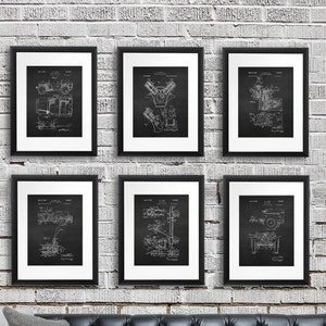 Willys Jeep Decor Wall Art Prints set of 6 unframed prints, Antique military vehicle parts patent, Military decor, Army decor, Army gift