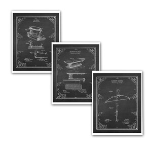 Laundry Decor Set of 3 Laundry Patent Blueprint Unframed Gift for Mom or Housewarming Gift