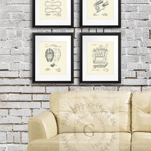 Baseball Home Decor Art Prints set of 4 unframed Prints for Boys Bedroom Decor, Baseball Birthday Gift, Sports posters baseball mom decor
