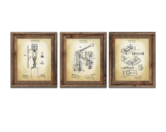 Vintage Pharmacy Patent Art Prints, Pharmacist Gift, Set of 3 (Unframed)