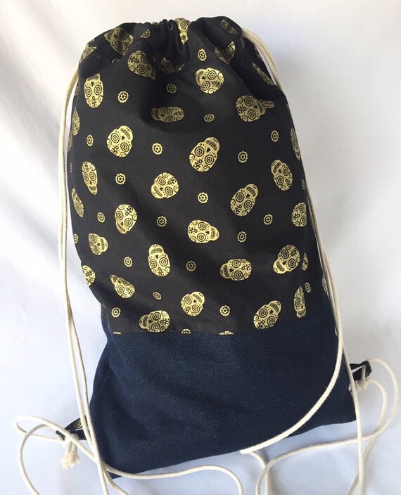 Drawstring Backpack Dice Rucksack