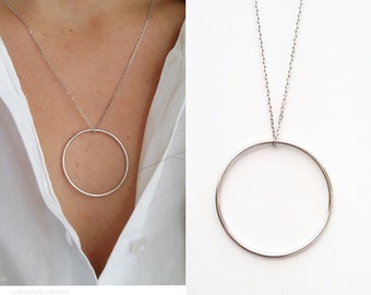 collier argent 925/000 - Collier cercle argent