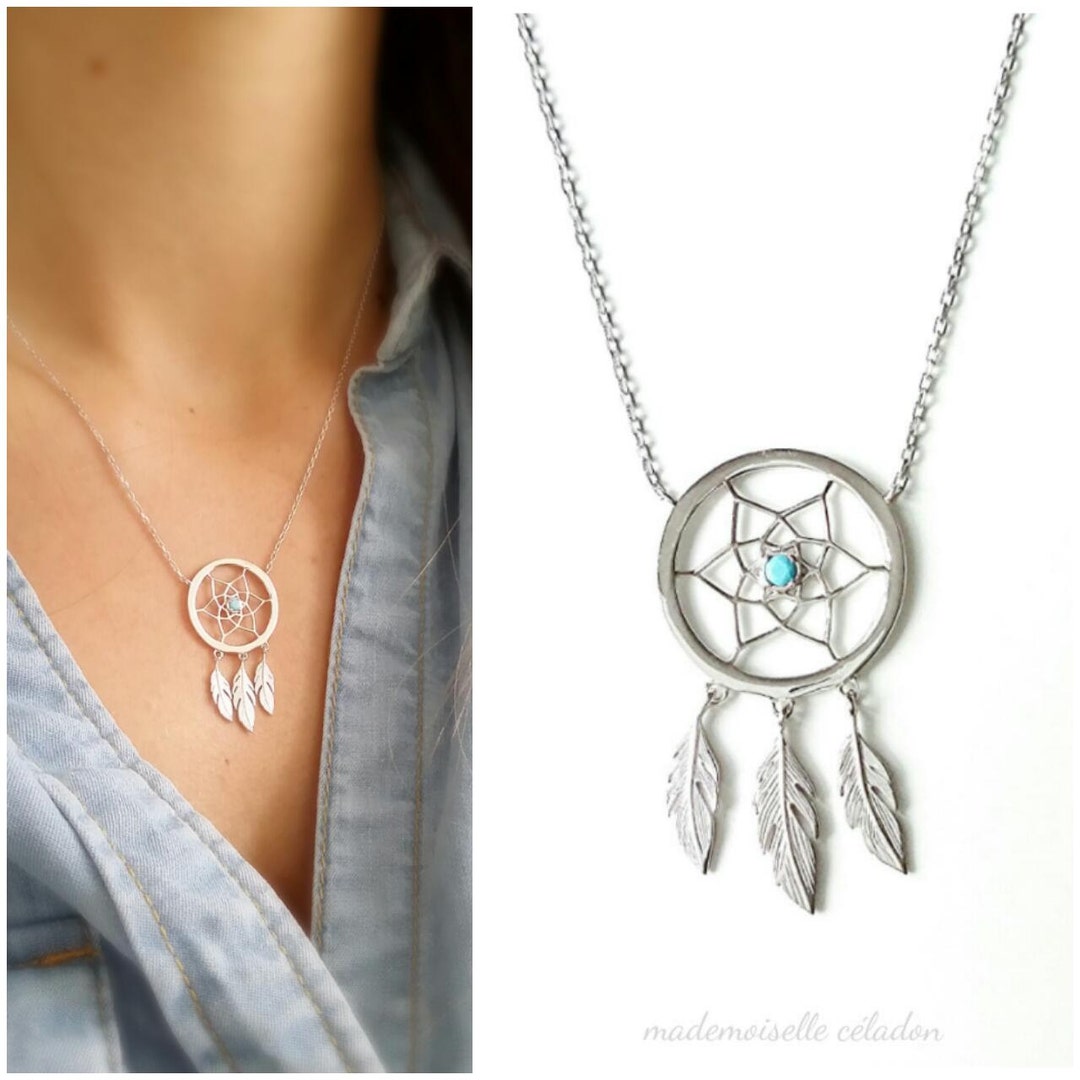 Dream Catcher Pendant with Bail | Sterling Silver