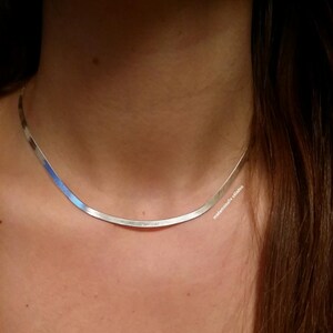 Serpentine necklace silver clearance
