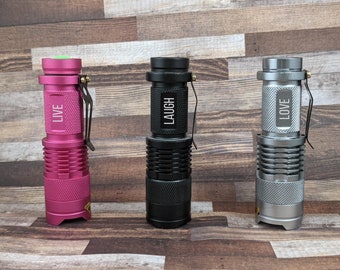 Personalized Flashlight - Tactical Flashlight - Monogrammed Flashlight, Engraved Groomsmen Gift, Personalized Gift for Him