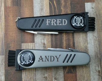 Personalized Golf Multi-Tool, Monogrammed Golf Gift, Groomsmen Gift, Employee Gift, Father's Day Gift