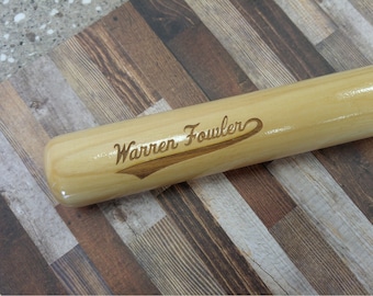 Personalized Mini Baseball Bat - 18" Length, Laser Engraved Miniature Baseball Bat, Custom Gift for Kids or Sport Birth Announcement