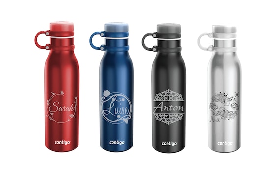 Personalized Contigo Water Bottle, 20 Oz. Stainless Steel Contigo  Matterhorn, Custom Insulated Water Bottle, Custom Yoga Gift 