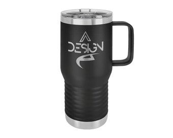 Personalized Travel Mug, 20 oz. Stainless Steel Polar Camel with Slider Lid, Insulated Tumbler, Custom Engraved Coffee Mug, Monogrammed Mug