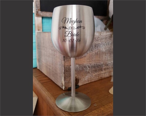 10.5 oz. Custom Engraved Wine Glass