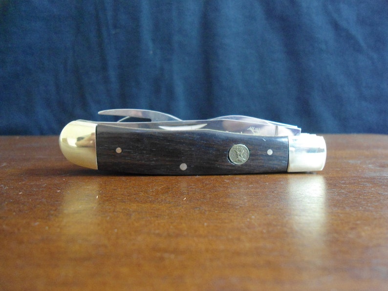 Personalized Pocket Knife Utensil Set made with Dark Wood & Etsy