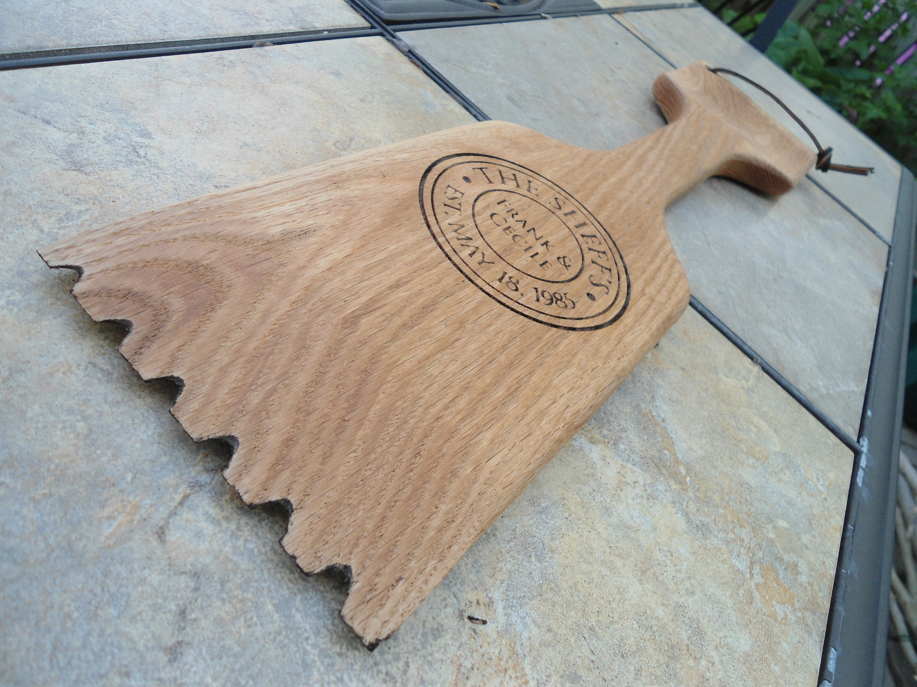 Personalized Wood Grill Cleaner Laser Engraved Father's Etsy Canada