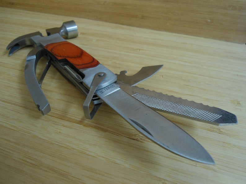 Personalized Multitool With Hammer Laser Engraved Hammer Etsy