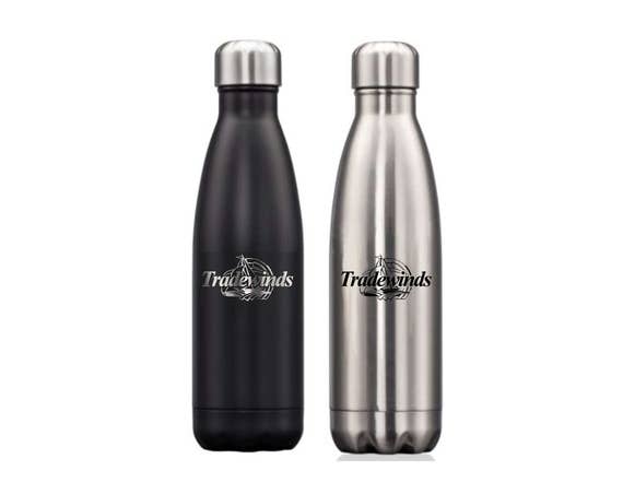 Vacuum Insulated Stainless Steel Custom Water Bottle - 17 oz.