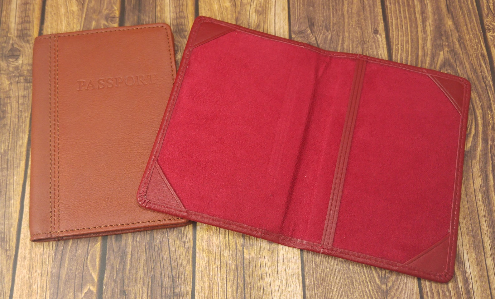 Personalized Leather Passport Cover Custom Leather Travel Etsy