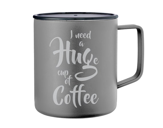 Personalized Coffee Mug, 14 Oz. Custom Insulated Camp Mug, Laser Engraved  Monogrammed Travel Mug, - Etsy