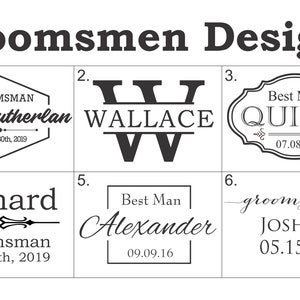 Personalized Groomsman Gift, Insulated Stainless Steel Beer Cooler for Groomsmen, Custom Beer Gift for Groomsman image 5