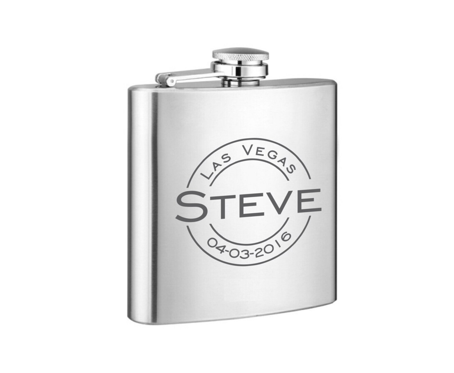 Personalized 6 Oz. Flask Engraved Flask Groomsmen Gift Etsy
