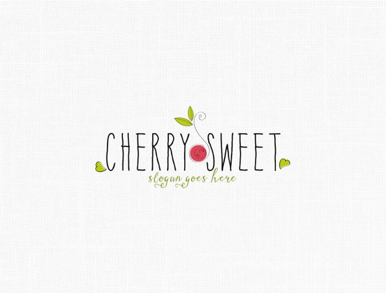 Cherry Logo Photography Logo Floral Logo Design Boutique Logo Etsy