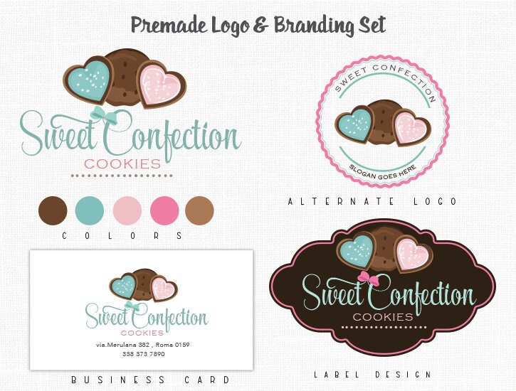 Custom Bakery Logo Design Cake Logo Branding Kit Label Design | Etsy