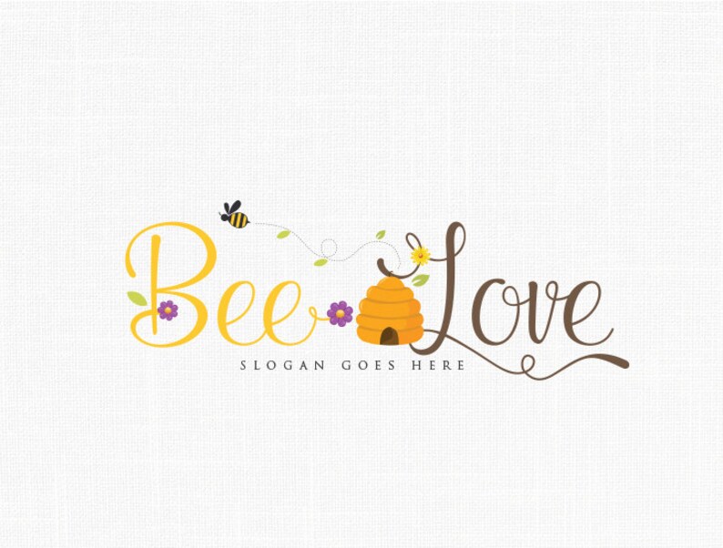 Honey Bees Logo Design Bee Logo Boutique Logo Design | Etsy