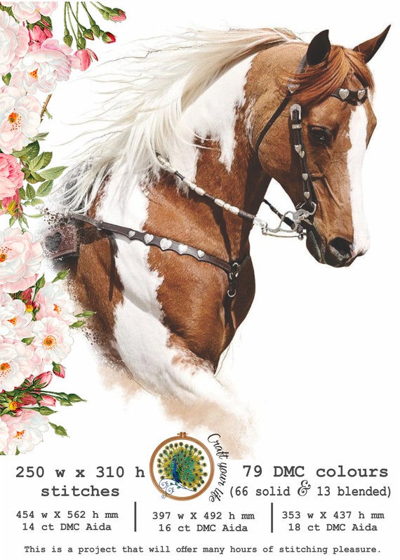 Horse Cross Stitch Pattern Embroidery Cross Stitch Pattern Etsy