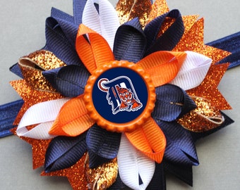 Detroit Tigers Bow Etsy - detroit tigers hair bow detroit tigers bow tigers hair bow detroit tigers headband tigers headband tigers hairbow tigers hair clip