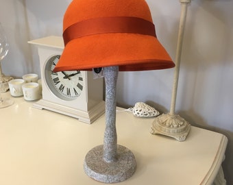 Ladies Wool Felt Cloche Hat