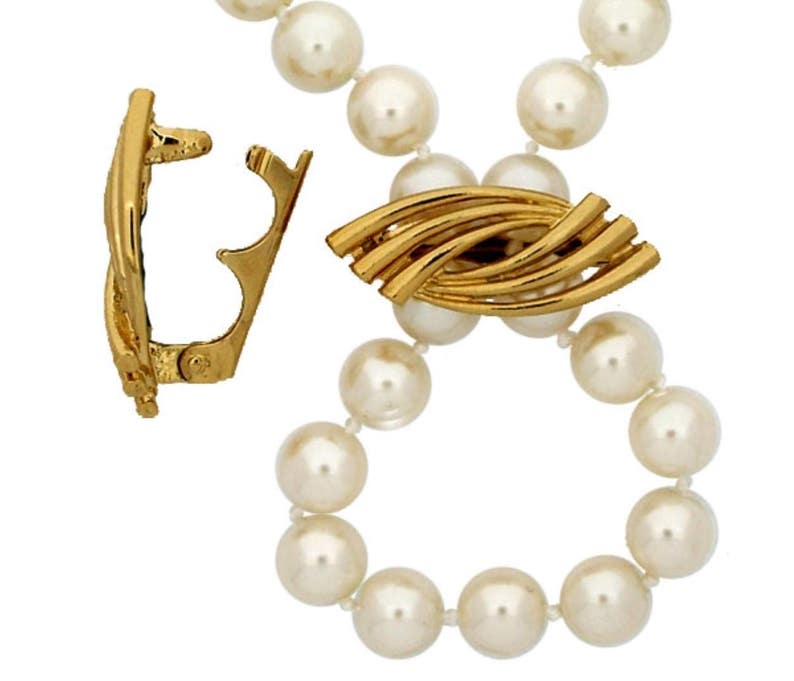 Necklace Enhancer Pearl Shortener Gold or Rhodium Finish Etsy Australia