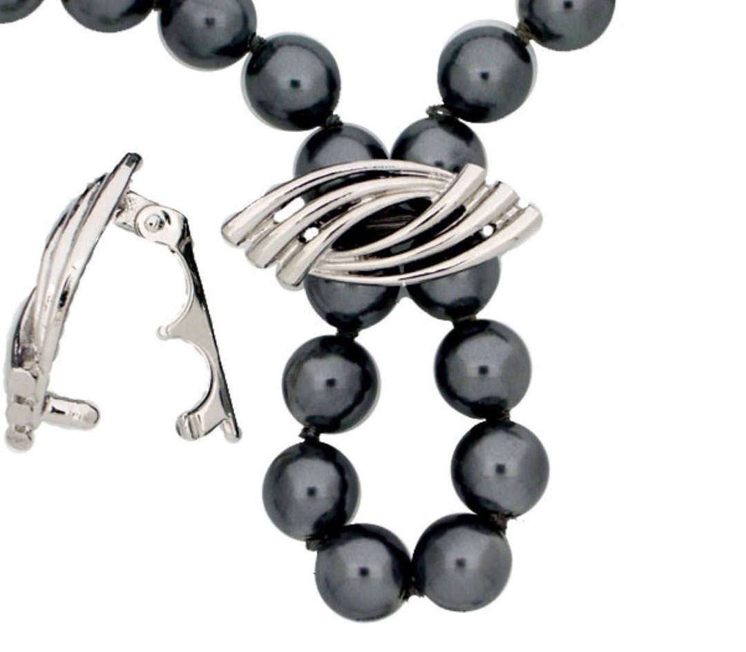 Necklace Enhancer, Pearl Shortener, Gold or Rhodium Finish, for 69mm